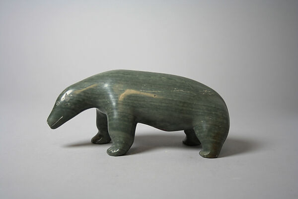 Greenstone Bear, Inutaluk, Stone, Inuit 