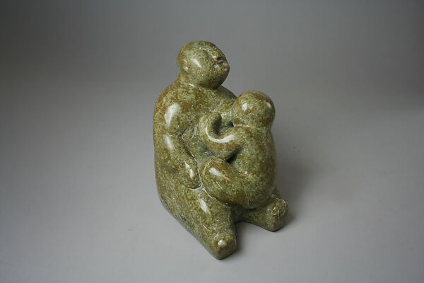 Stone Mother and Child, Ninguapik, Stone, Inuit 