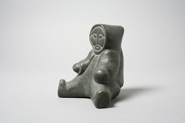 Stone Child in Parka, Stone, Inuit 