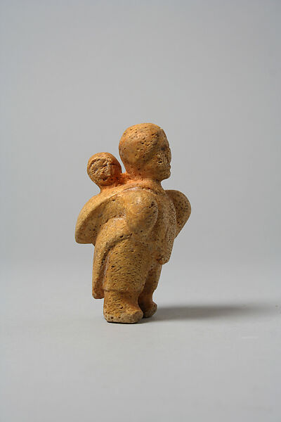 Whalebone Mother and Child Figure, Whalebone, ivory, Inuit 