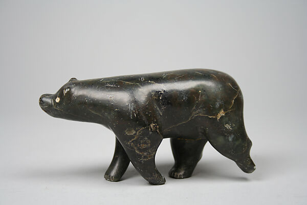 Stone Bear, Pillipussi, Stone, ivory, Inuit