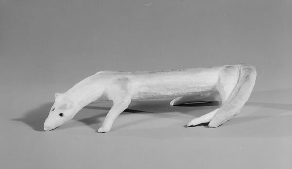 Bone Wolf, Bone, pigment, Inuit