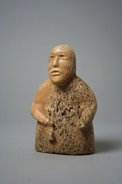 Whalebone Half-torso Figure, Inuit