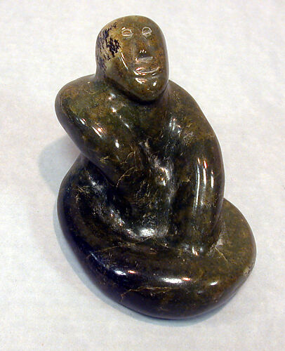Stone Male Figure being Eaten by Catepillar