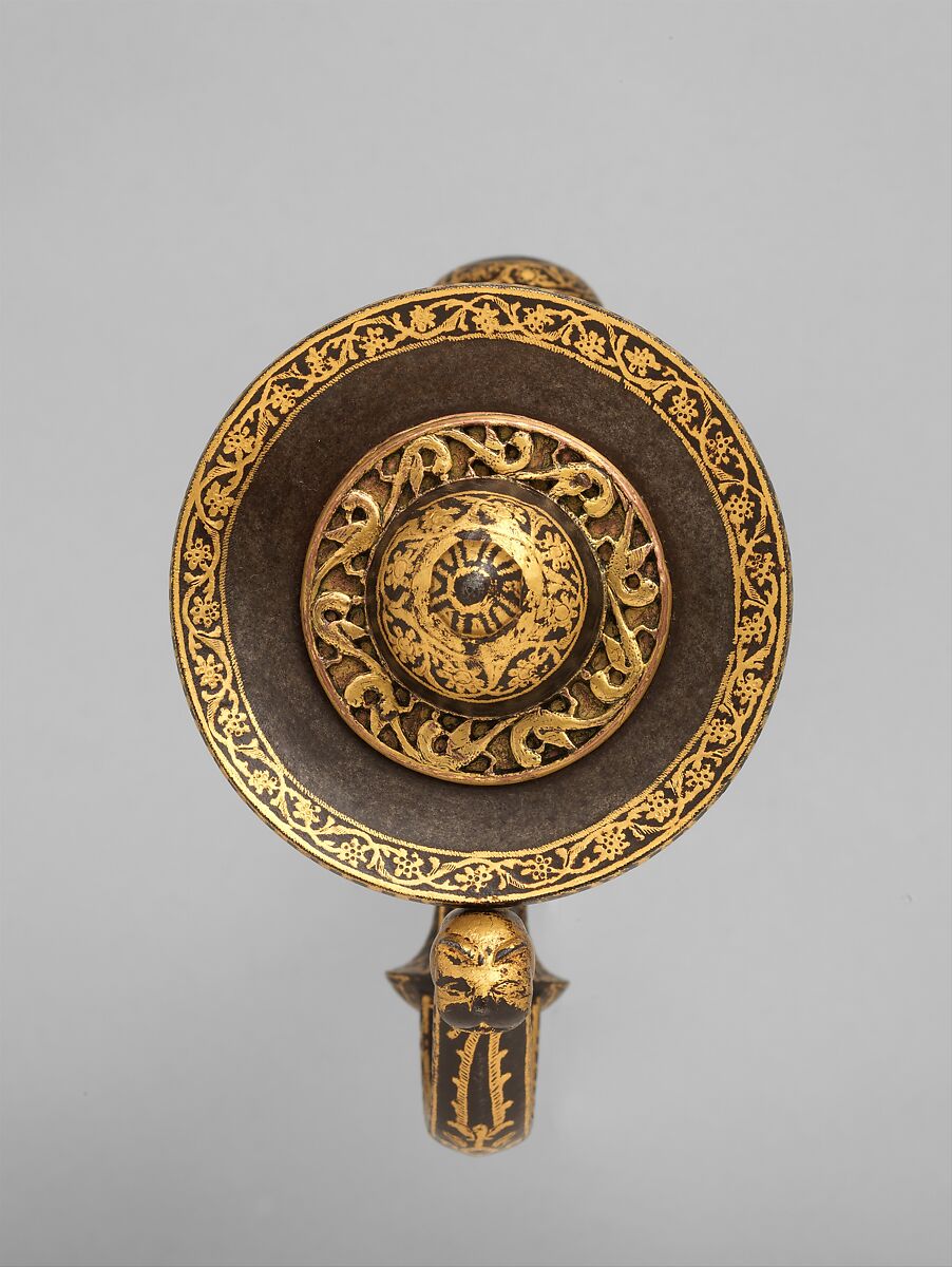 Hunting Sword (Shamshir Shikargar) with Modern Scabbard, Steel, gold, textile (velvet), wood, Indian, Rajasthan