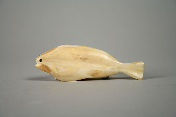 Ivory Halibut, Ivory, pigment, Inuit 