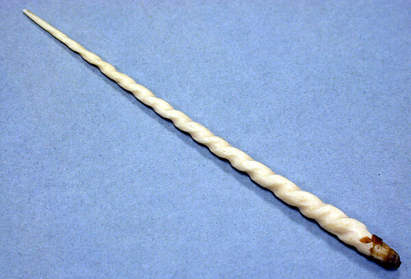 Ivory Narwahl with Tusk, Autlik, Bone, ivory, Inuit