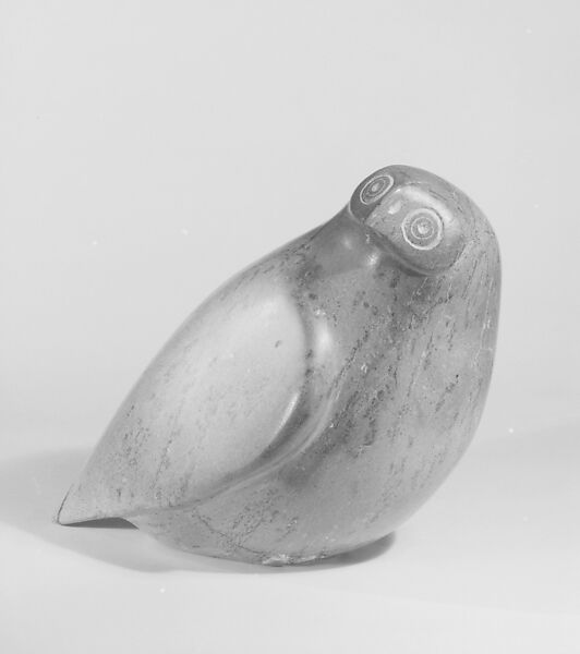Stone Snowy Owl, Markosee, Stone, Inuit