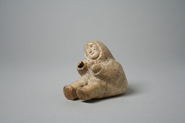 Whale Ivory Male Figure in Parka, Saggiak, Whalebone, ivory, Inuit 