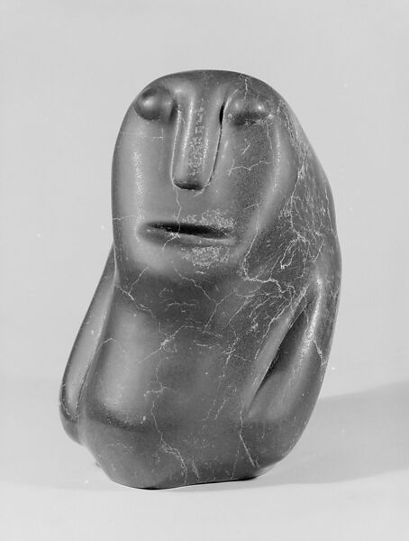 Woman's Head, Noochinak, Stone, Inuit 