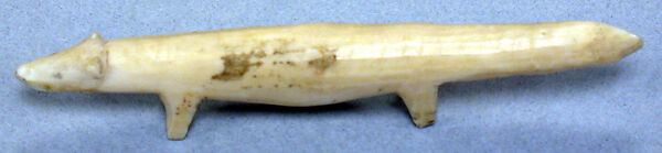 Walrus Ivory Fox, Ivory (walrus), pigment, Inuit 