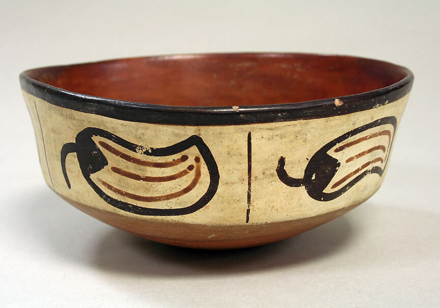 Painted Bowl, Ceramic, pigment, Nasca 