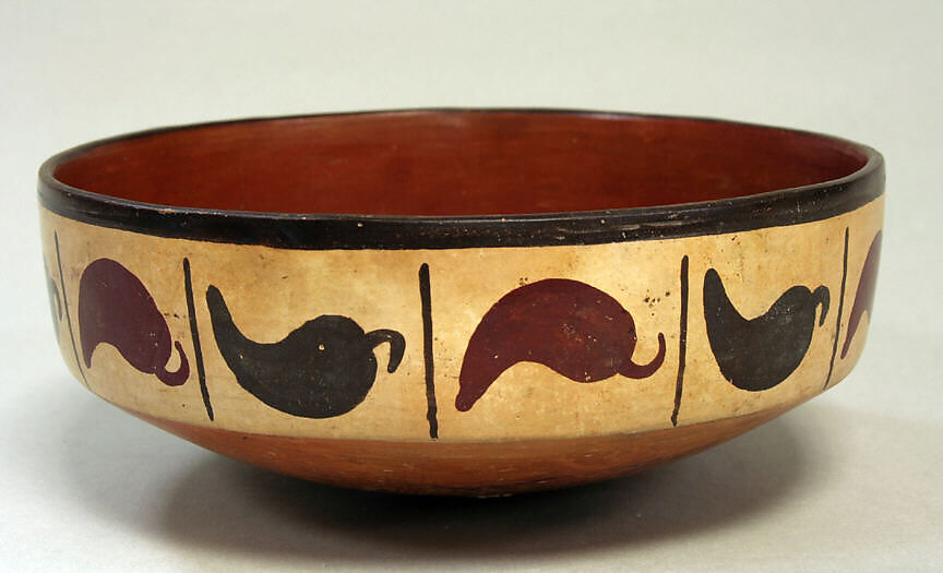 Painted Bowl, Ceramic, pigment, Nasca 