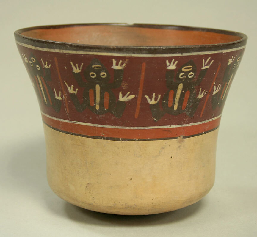 Painted Bowl, Ceramic, pigment, Nasca 