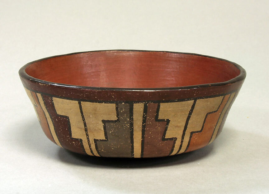 Painted Bowl, Ceramic, pigment, Nasca 