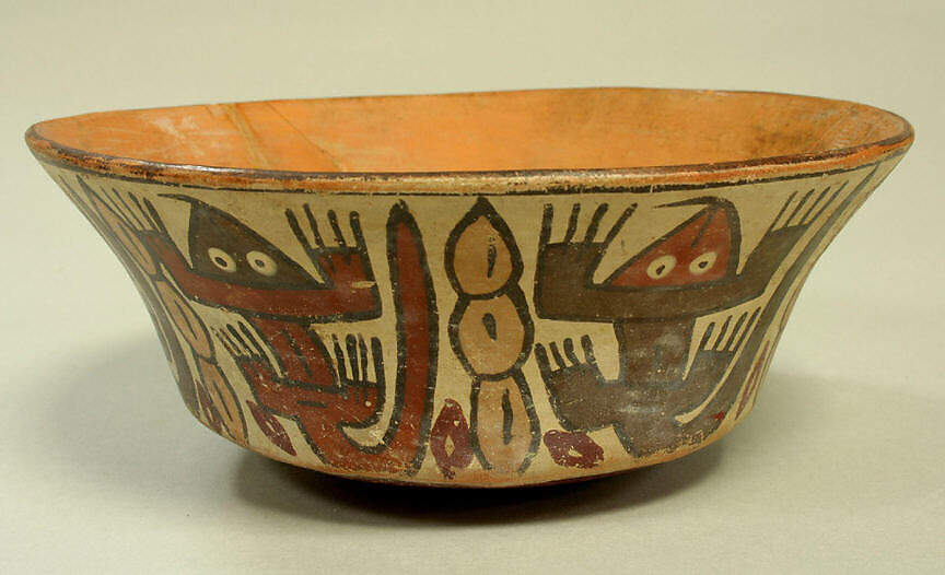 Painted Bowl, Ceramic, pigment, Nasca 