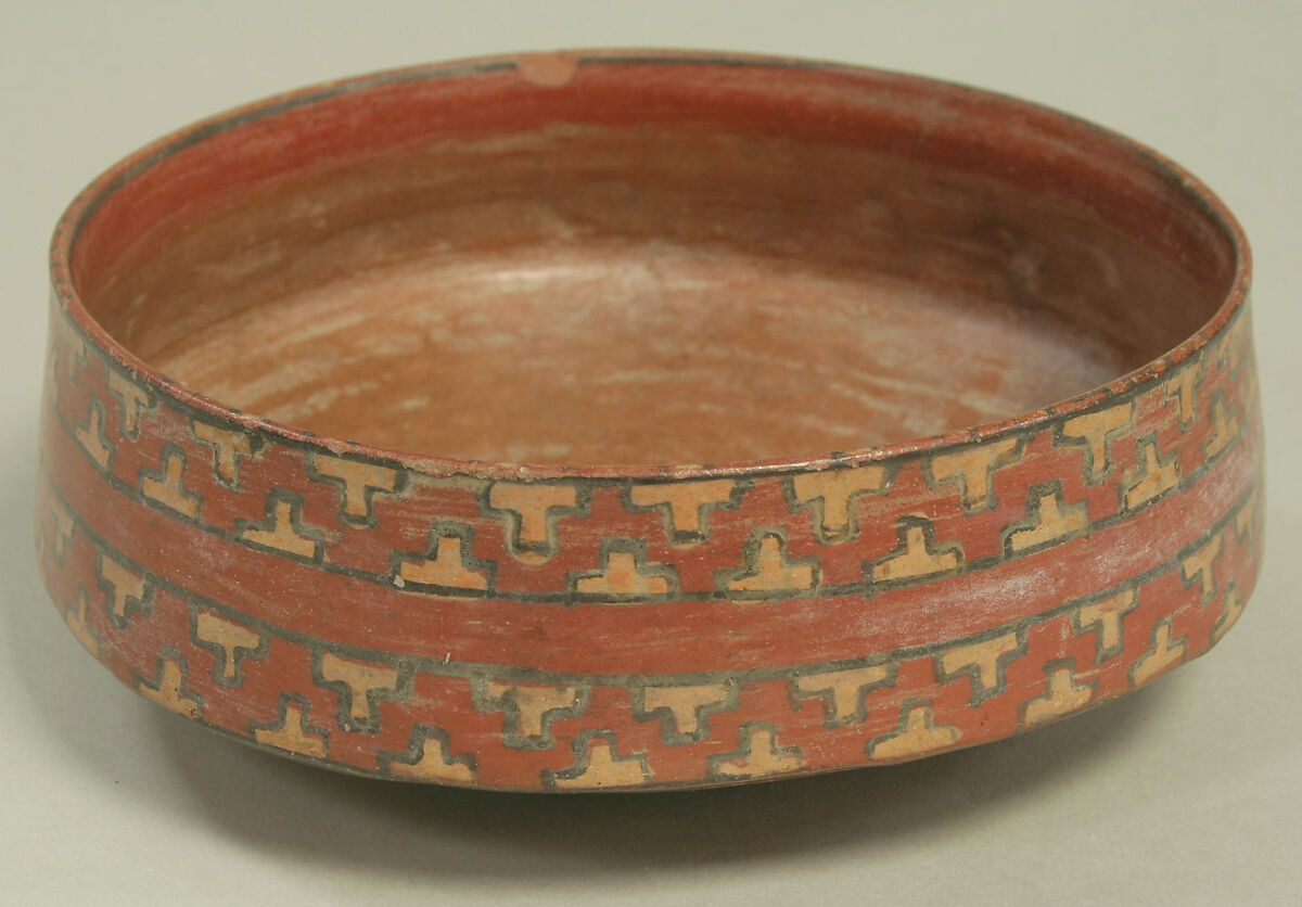Painted Bowl, Ceramic, pigment, Ica 