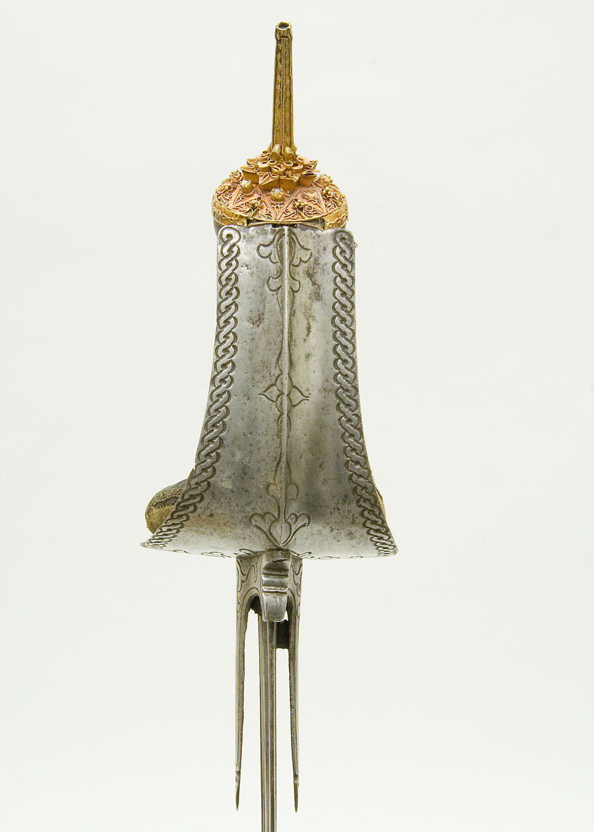 Sword, Steel, gold, jewels, textile, hilt, Sumatran, Achen; blade, British