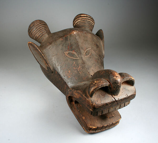 Helmet Mask: Animal, Wood, kaolin, Noni peoples