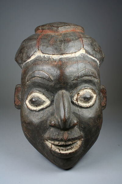 Helmet Mask, Wood, pigment, Fungom 