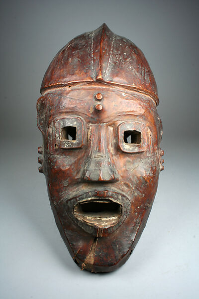 Mask (Nchibi), Wood, skin, pigment, Widekum peoples, Maghamo group (?) 