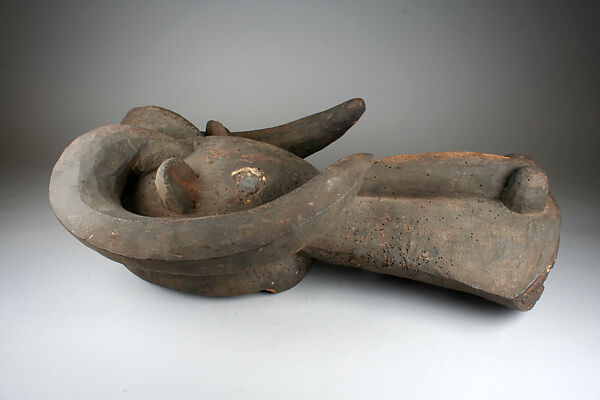 Helmet Mask: Animal, Wood, pigment, Widekum peoples, Maghamo group (?)