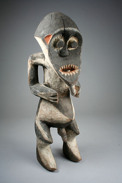 Figure: Male (Tadep), Wood, pigment, Mambila peoples, Bitui group 