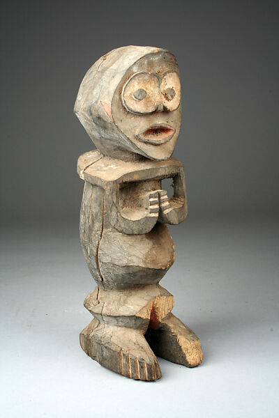 Figure: Female (Tadep), Wood, pigment, Mambila peoples, Mbamnga group 