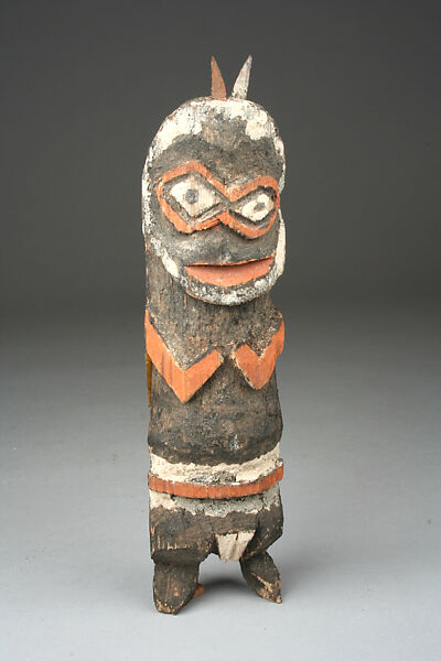 Figure: Female (Tadep), Pith, pigment, metal, Mambila peoples, Mbamnga group 