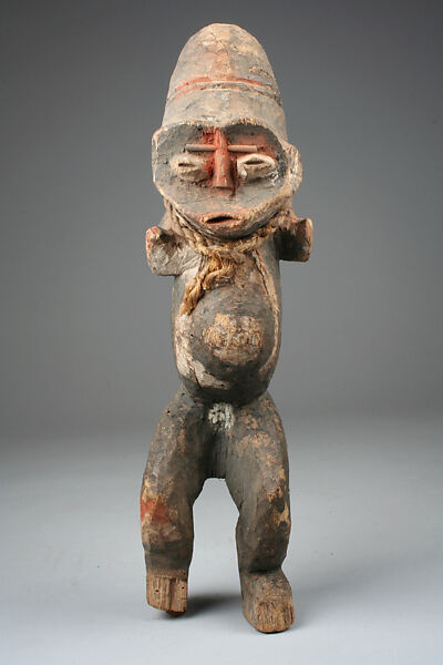 Figure (Tadep), Wood, fiber, pigment, Mambila peoples, Kabri group 
