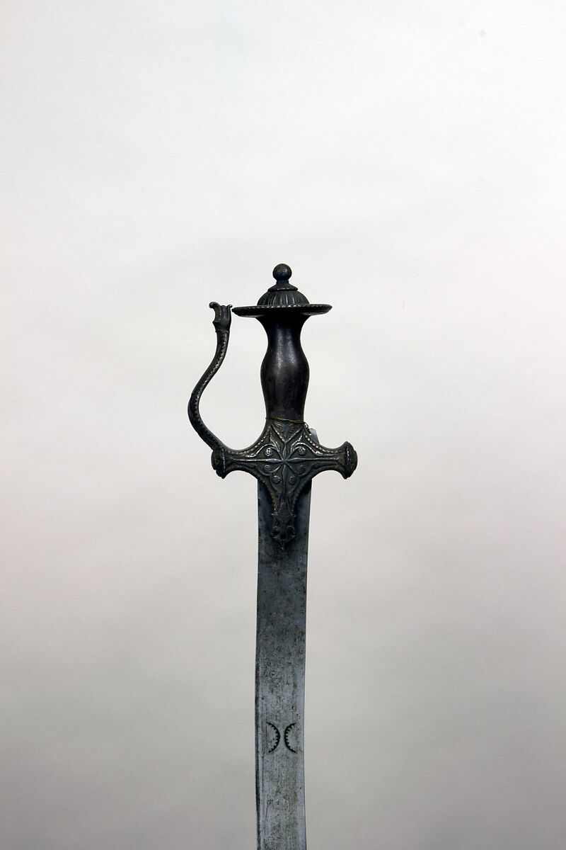 Sword (Talwar), Steel, silver, Indian 