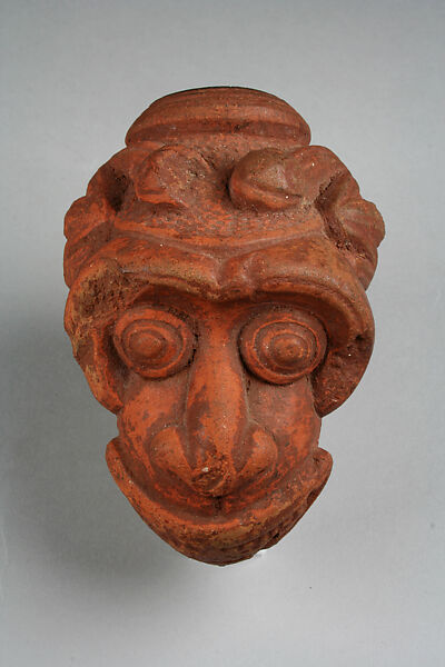 Model Pipe Bowl: Baboon, Terracotta, Bamessing 