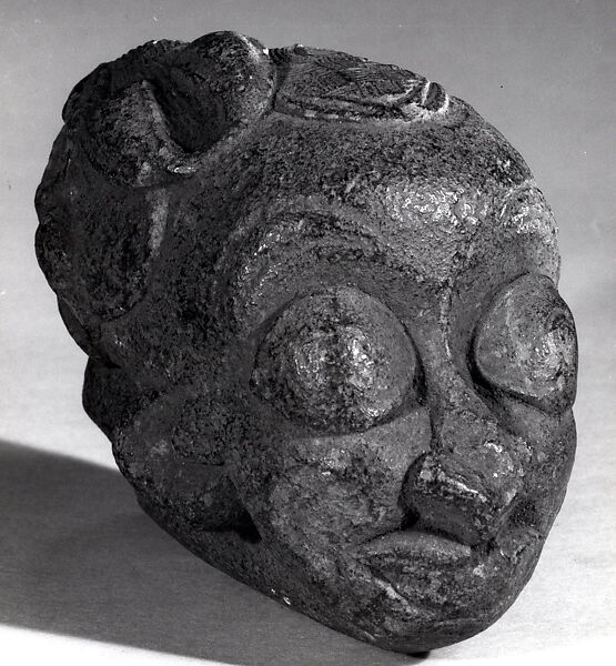 Model Pipe Bowl: Head, Terracotta, Bamessing