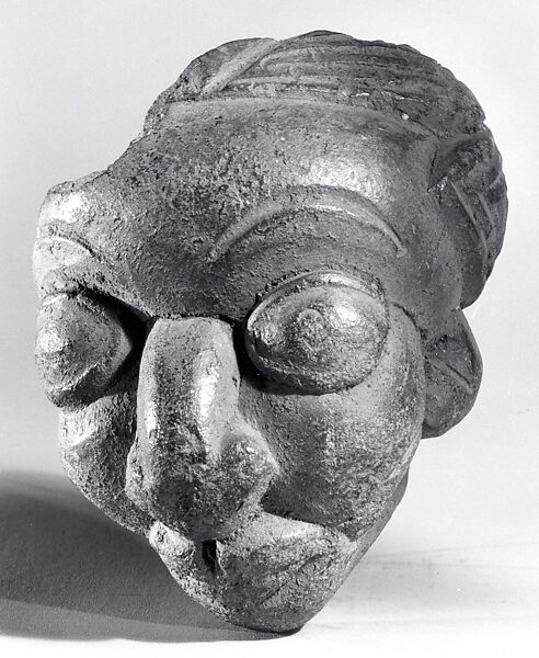 Model Pipe Bowl: Head, Terracotta, Bamessing