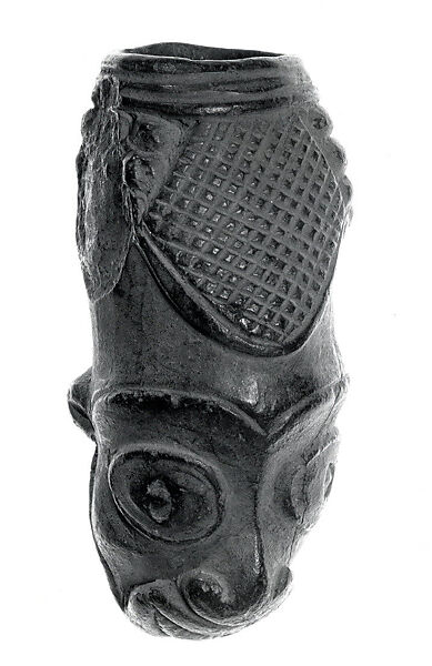 Model Pipe Bowl: Head, Terracotta, Bamessing