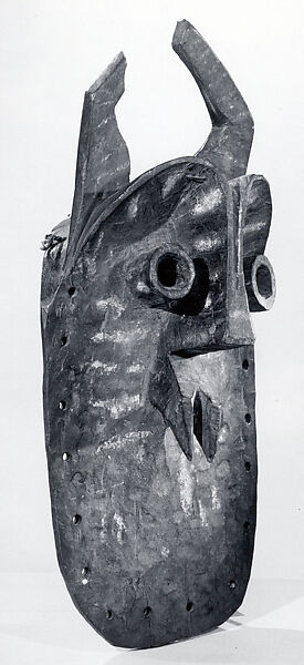 Mask (Algum), Yukuben artist, Wood, pigment, Yukuben peoples