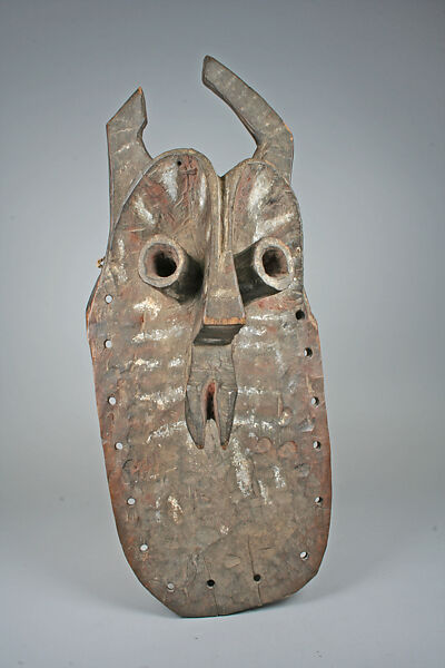 Mask (Algum), Wood, pigment, Yukuben peoples 