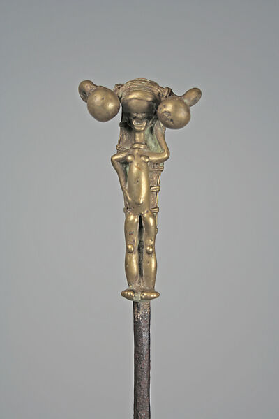 Staff: Female Figure, Bronze, iron, Bassa peoples