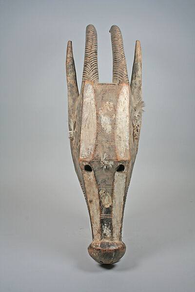 Helmet Mask: Antelope, Wood, pigment, Bamana peoples 