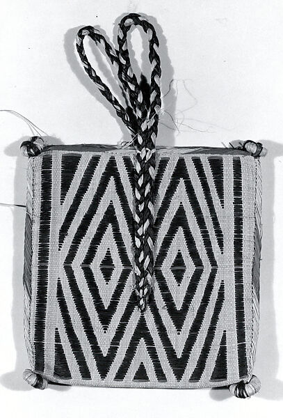 Bag, Raffia palm fiber, Bamunka 