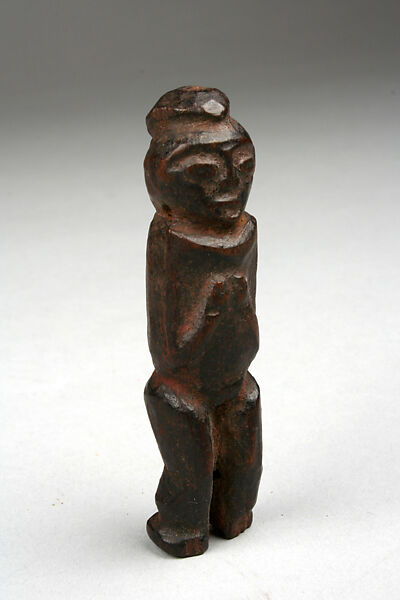 Amulet: Female Figure, Wood, pigment, Banso 