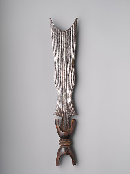 Ceremonial Knife, Iron, wood, Mambila peoples, Mfumte group 