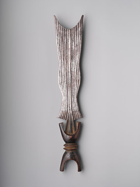 Ceremonial Knife, Iron, wood, Mambila peoples, Mfumte group