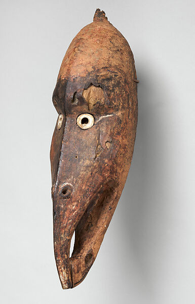 Mask (Mai), Wood, pigment, shell, Iatmul peoples