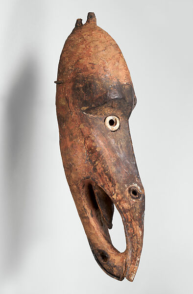 Mask (Mai), Wood, pigment, shell, Iatmul peoples