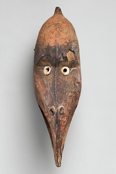 Mask (Mai), Wood, pigment, shell, Iatmul peoples 