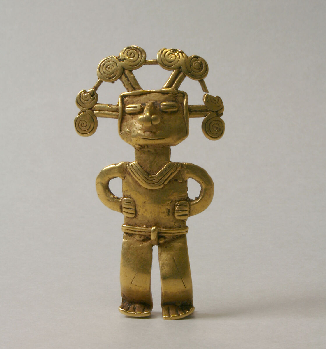 Figure Pendant, Gold (cast), Colombia 