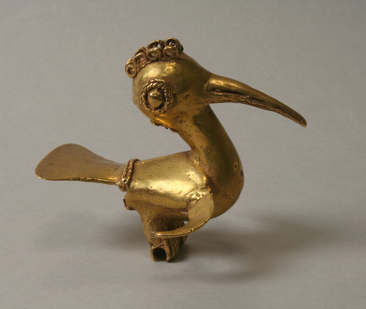 Bird Finial, Gold, Zenu or Sinu 