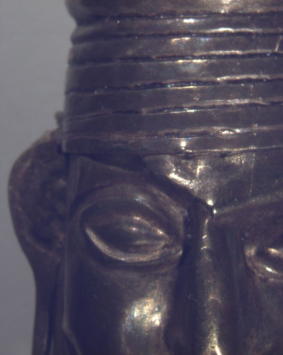 Miniature male effigy, Inca artist(s), Gold-silver alloy, Inca