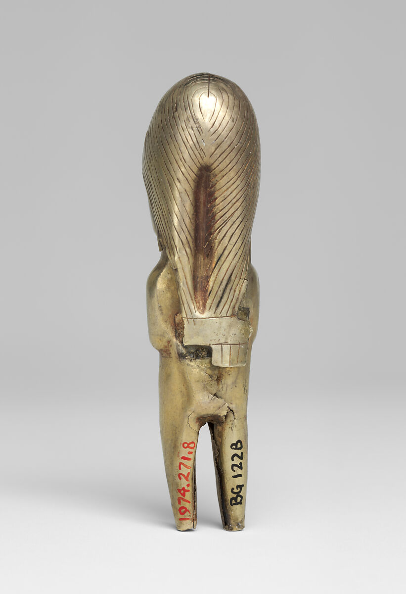 Miniature female effigy, Inca artist(s), Gold-silver alloy, Inca